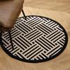Thickened Non-slip Round Rug for Coffee Table, Bedroom, or Study Chair - Dustproof Floor Mat
