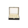 PU Leather Watch Storage Box Black Watch Box Durable Watch Organizer  Watch Display