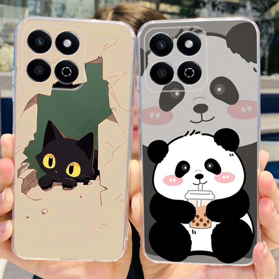 For Honor X7C 5G Case ALT-NX1 Cute Panda Cartoon Painted Cover Soft Slim Phone Case For Honor X7C X 7c HonorX7C 4G Fundas Bumper