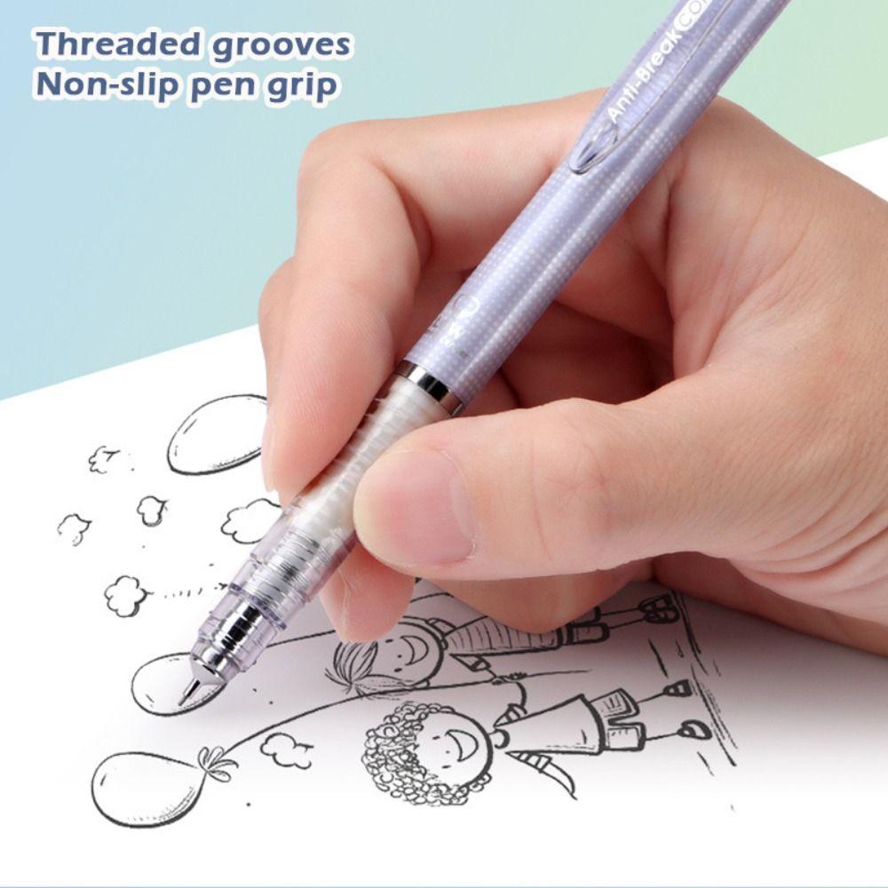 Simple Low Gravity Mechanical Pencil 0.5mm Metal Tip Smooth Writing Propelling Pencil 2B Pencil Students