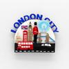 Magneți de frigider 3D lipiți pentru turism mondial, suveniruri creative, cadouri, magneți de frigider, Anglia, Londra, soldat de autobuz, cadouri suvenir