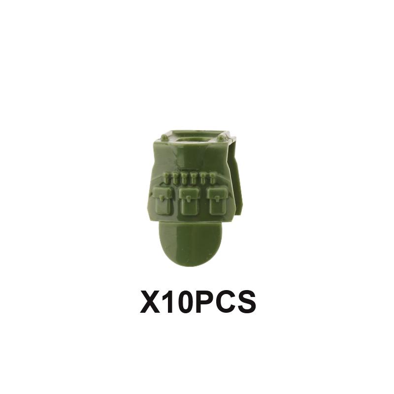 Military Building Blocks US Solider Figure M4 Gun Vest Special Force Tactical Bulletproof  Armour Weapon Accessories Bricks Toys