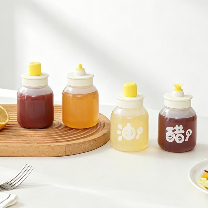 1/2Pcs BPA Free Kitchen Squeeze Oil Dispenser Leakproof Sauce Container for Home Restaurant Cooking Supplies