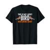 Bird Photograph Hobby Watcher T Shirt Vintage Washed Unisex Stretched Versatile Slightly Top For Everyday Wear Fashion Homme