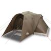 Vidaxl Family Tent, 6-Person, Brown, Green, Waterproof