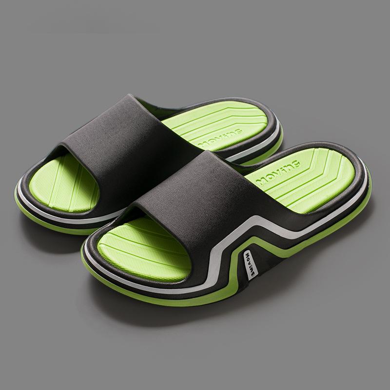 

Летние прохладные тапочки мужские домашние комнатные повседневные мягкая подошва для улицы модные банные тапочки женские уличные парные тапочки 44-45 [Suitable for sizes 43-44]