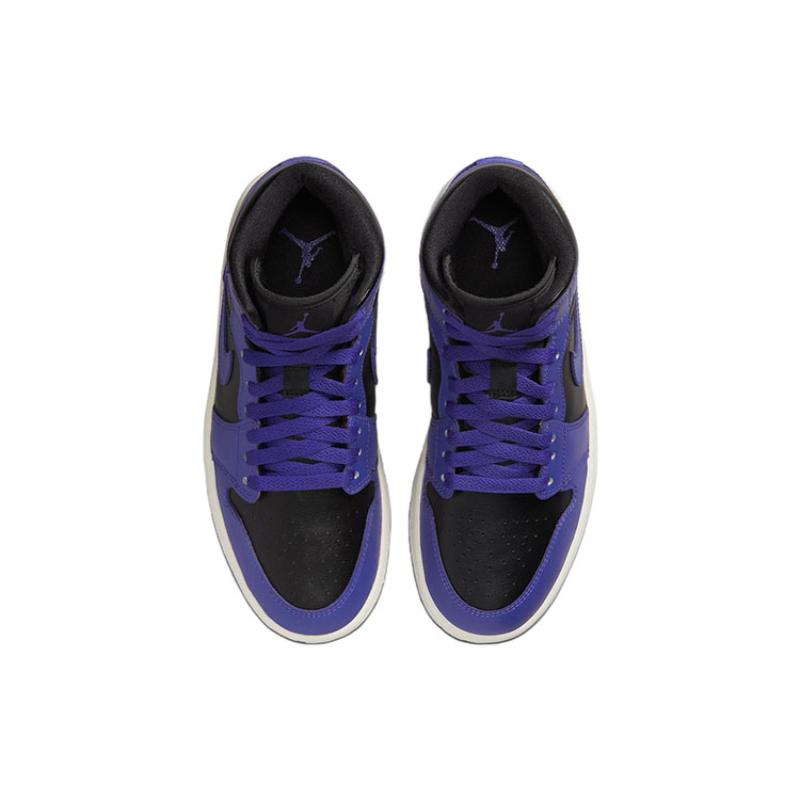Jordan 1 Mid Purple Black Women's Jordan BQ6472-051