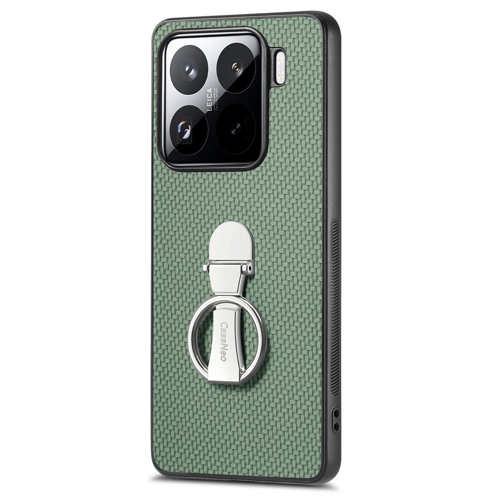 

CASENEO C1-19 для Xiaomi 15 Чехол Складная подставка Кожаная задняя крышка Текстура карбонового волокна D
