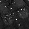 2024 Unisex Paris Runway Denim Jacket with Rivets & Eyelets