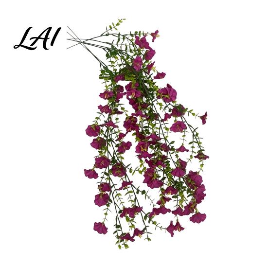 Fake Hanging Flowers for Decoration Artificial Flowers Plants Outdoors UV Resistant Faux Indoor Flower Ornaments Outdoor Greenery Porch Patio,