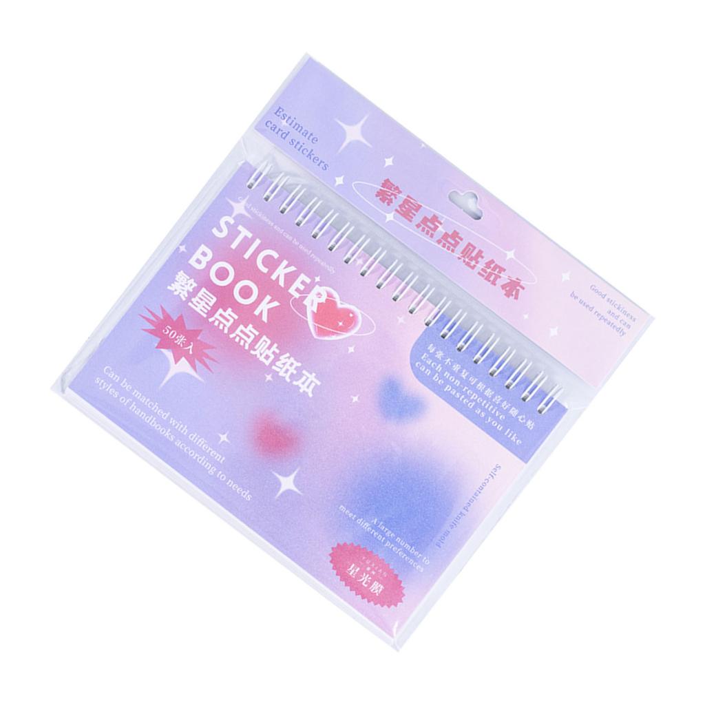 Decorative Stickers Multiple Patterns Laptop Skateboard Coil Sticker Book for Handbook Notebook