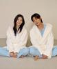 [Marn5] Heat Touch Hooded Long Fleece Couple's Sleep Robe [Shipped from Korea] 100% Authentic