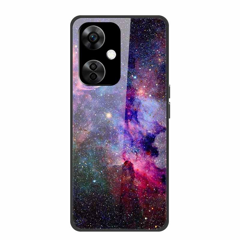 Personalisierte bunte Landschafts-Handyhülle mit gehärtetem Glas für OnePlus NORD CE 3 5G