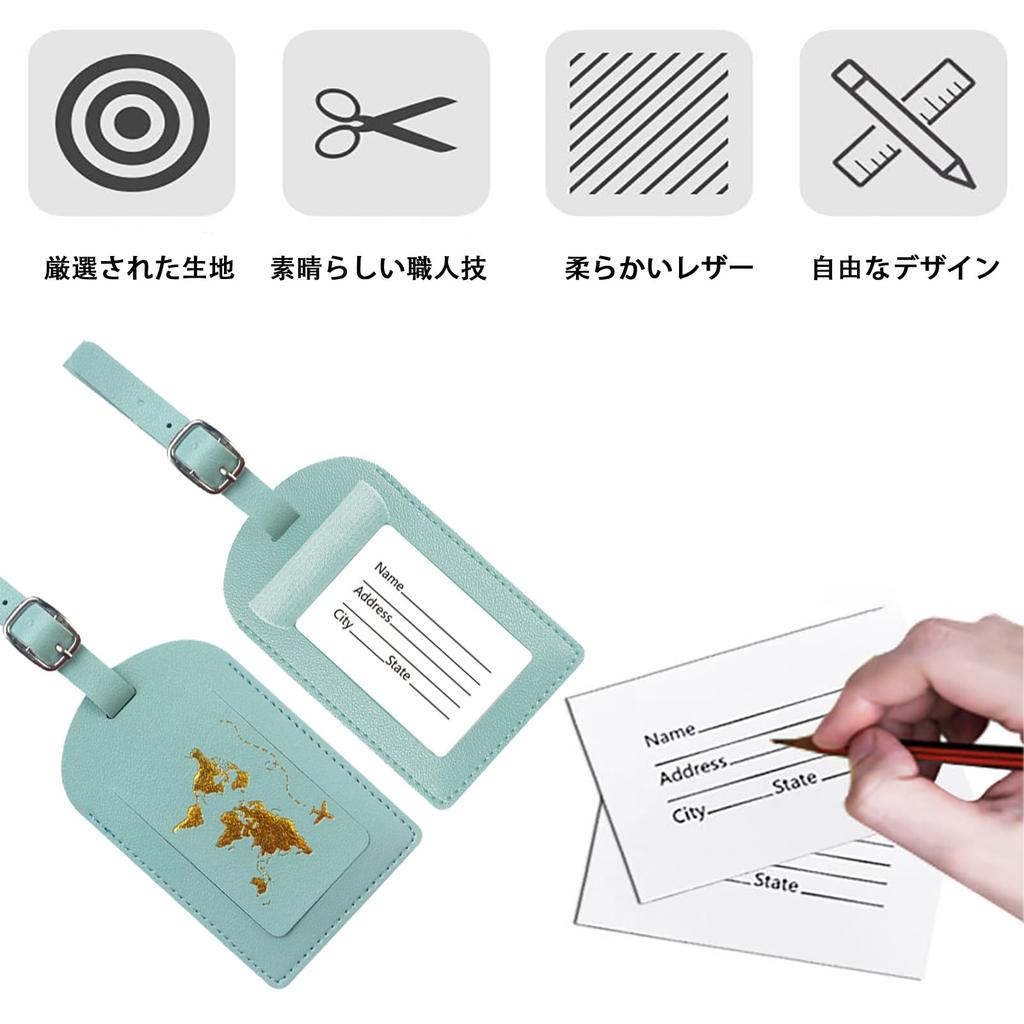 WUDQIJI Passport Passport Luggage Name Storage Set of Suitcase Luggage Suitcase Number Name Card Business Travel Case, Anti-Skimming, Cover, Tag, Tag,