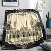 1Pc Muslim Print Flannel Blanket, High Quality Comfortable for All Seasons, Home Decor, Warmth and Comfort, Perfect for Christmas Gifts W134