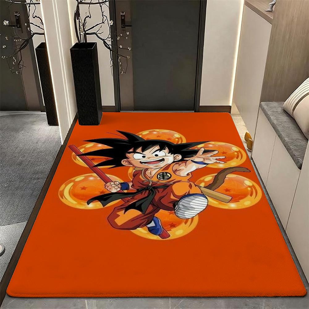 Super Saiyan Goku Patterned Rug Allseason Carpet For Kids Bedroom Play Area Home Decor Valentine'S Day Gift