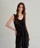THEELO Airy String Sleeveless Top (Black)