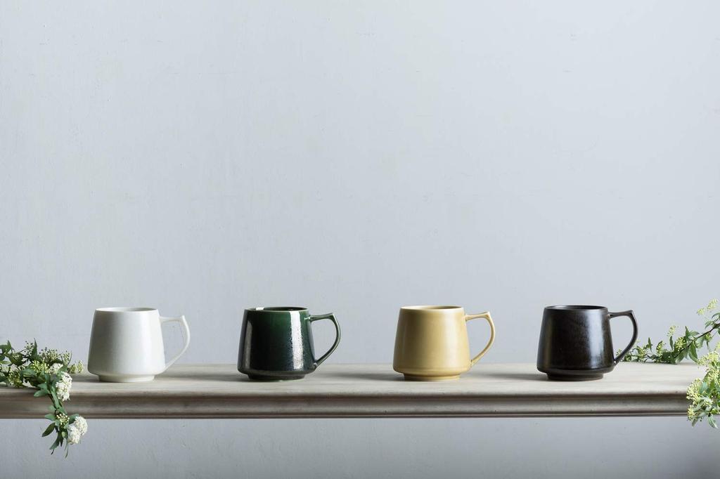cores Kiki Mug Made in Microwave and Dishwasher Delicately Crafted C811WH, White, 320ml, Japan, Safe,