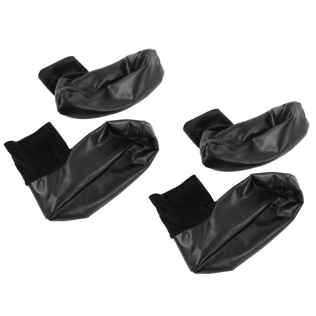 Sunnah Khuff Socks PU Leather Polyester Comfortable Warm Plush Lining Thermal Khuffain Socks for 36 To 41 EU Shoe Size