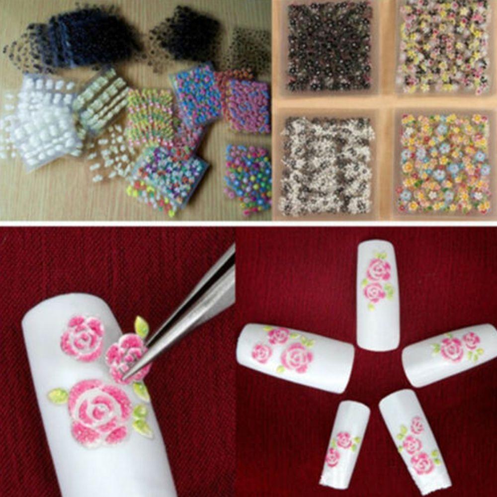 

3D Design Flower 50 Sheets Manicure Manicure Tips Nail Art Sticker Flower Manicure DIY Nail Art