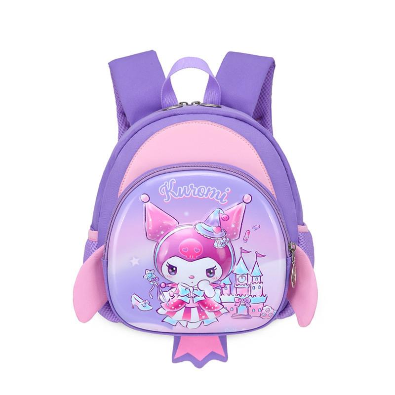 Kuromi Melody Cinnamoroll Cartoon Backpack With Air Cushion Straps For School Use 25cm