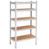 Étagère De Cave - SPRINGOS - 30x75x150 Cm - Métal - 5 Tablettes - Charge 675 Kg