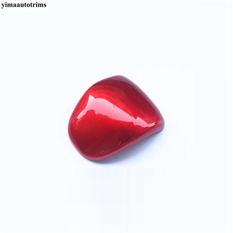 Cubierta Decorativa de Palanca de Cambios para Coche con Acabado de Fibra de Carbono ABS / Accesorios Interiores Rojos Para Kia Sorento MQ4