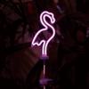 Dulton Solar Neon Light Flamingo Easygoing and Lively Neon Sign Garden Exterior Lighting Height 735mm Width 130mm Depth 12mm NB-0543FL