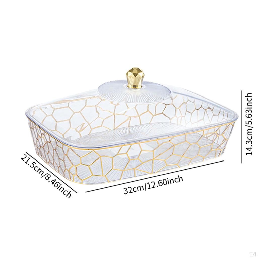 Fruit Serving Tray Candy Snacks Nordic Transparent Home Decoration Dish Bowl for