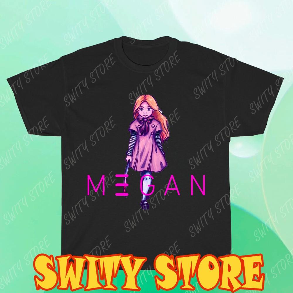 

Megan Horror Thriller Movie Men s Black T-Shirt Funny Size S to 5XL XL