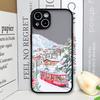 Ins Cartoon Christmas Style Phone Case for Samsung Galaxy A36 A56 A55 A54 A53 A52 A16 A15 A14 A07 A06 5G Streetscape Art Covers
