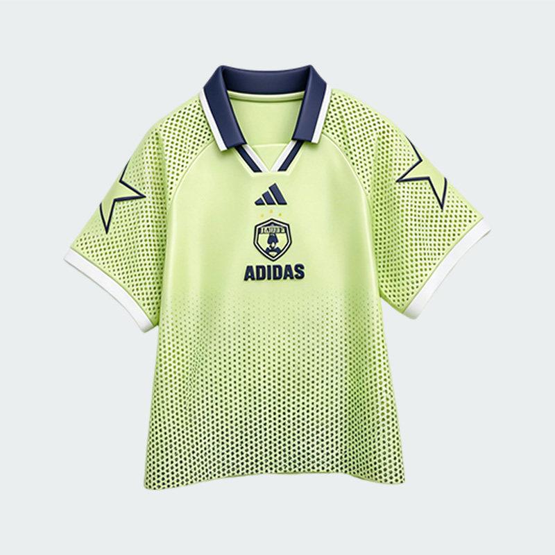 

Футболка Adidas - Ретро Футбольный Стиль Спортивный Воротник Короткий Рукав - Детский Размер 128