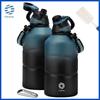 Fjbottle 1.9L Thermosflasche Tragbare Kalt- und Heiß-Vakuumflasche mit Seil für Sport, Fitnessstudio, Thermowasserflasche aus Edelstahl