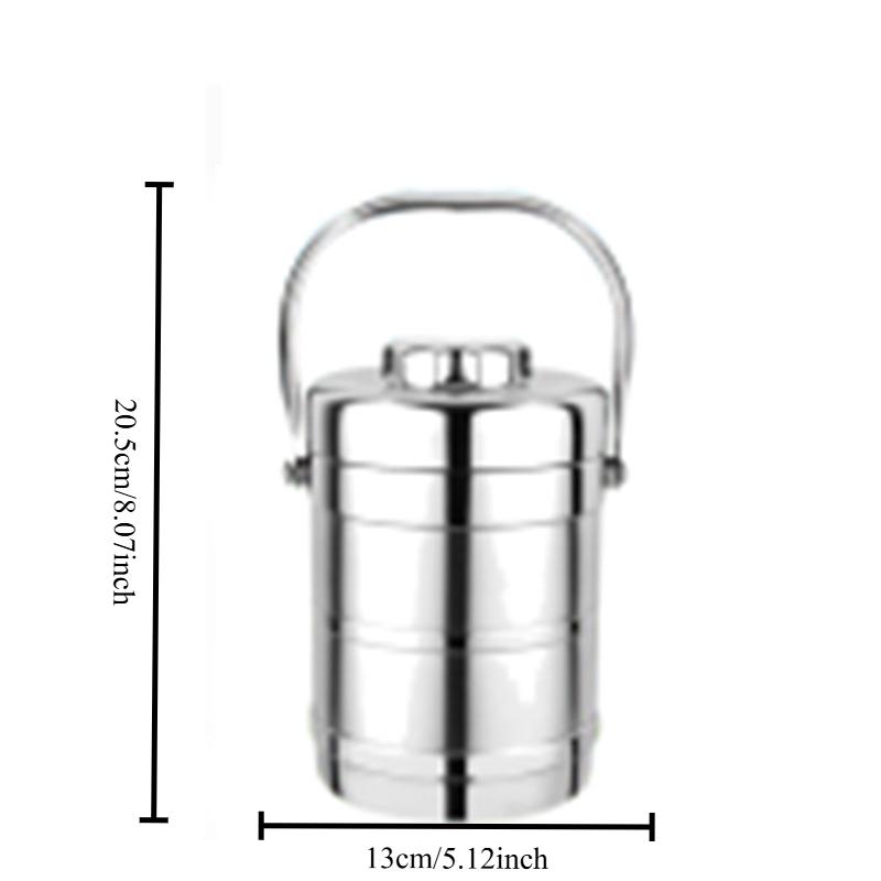 

1pcs Stainless Steel Insulated Lunch Box with Lid Large Capacity Portable Thermal Food Container for Office School