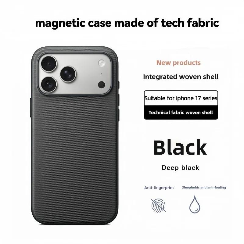 

With Animation AI Camera Control For MagSafe Techwoven For iPhone 17 Pro Max Case Camera Touch Protect Button protect Wireless Charging Protect Cover iPhone17 Pro Max чорний