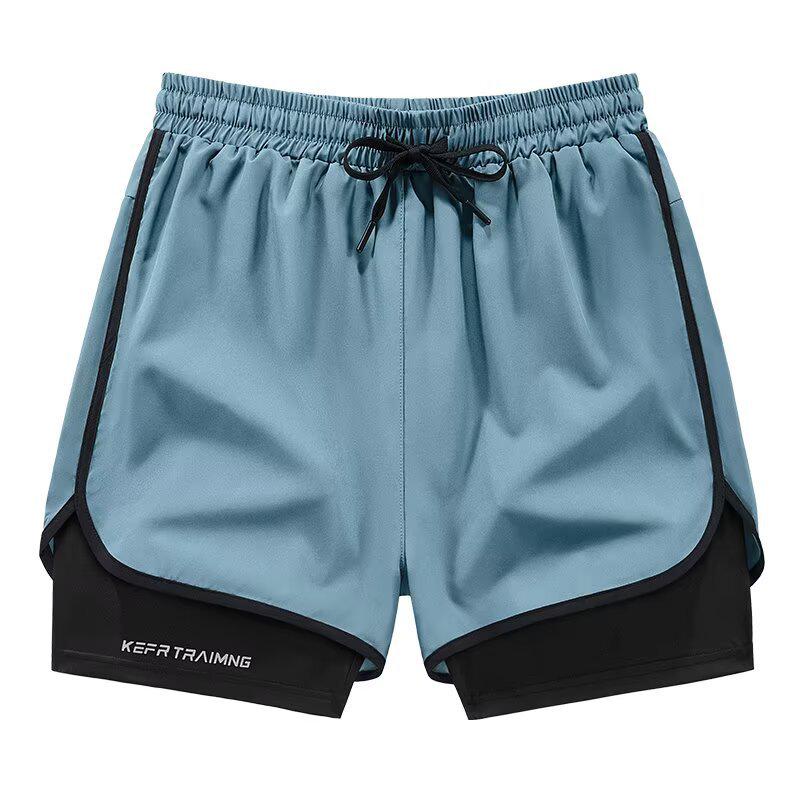 Pantaloncini Sportivi Unisex a Doppio Strato Anti-Esposizione per Corsa e Escursionismo