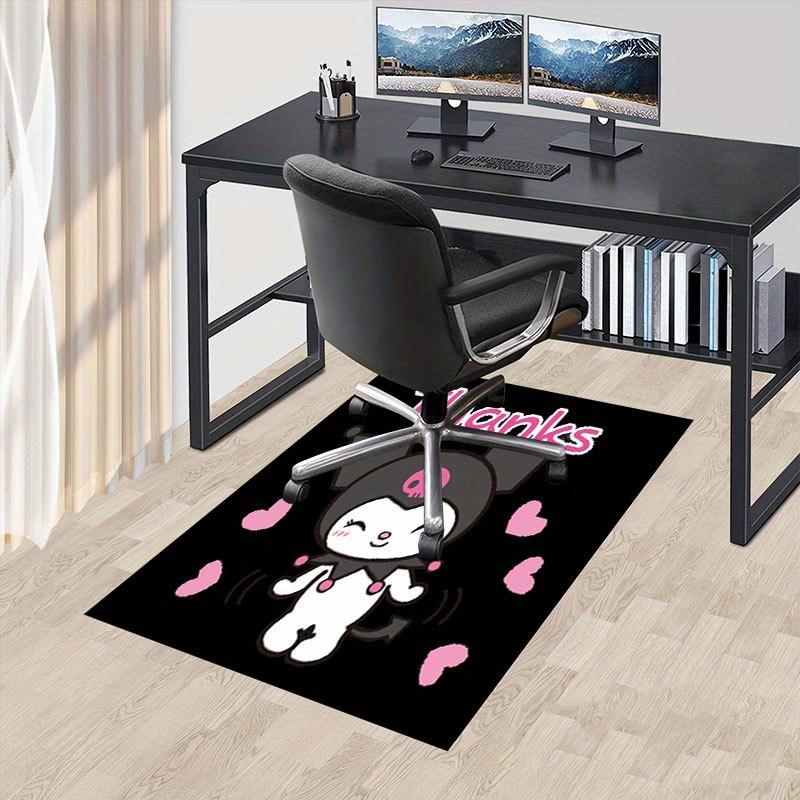 

1pc Sanrio Kuromi Mermaid Printed Office Carpet Rectangle Rug Under The Table,Perfect Room Decor for Living Room, Bedroom, Kitchen, Non-slip Floor Mat 60cm by 90cm