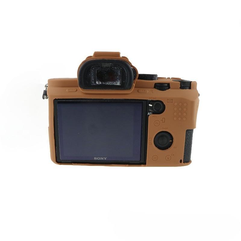 Силиконовый защитный чехол для камер Sony A72, A7S2, A7R2 A7II, A7SII, A7RII коричневый