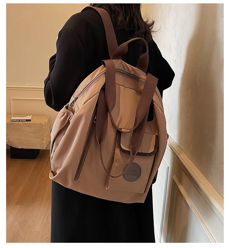 Schoolbag Large Capacity Tote Mommy Bag 1011 New Multifunctional Lightweight Waterproof Shoulder Bag Women's Commuter Backpack