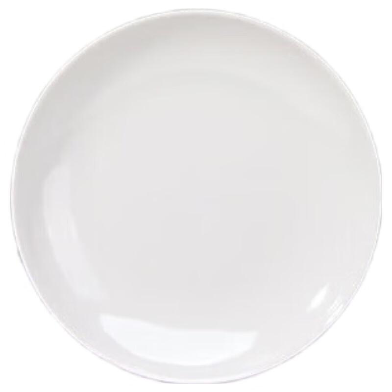 Jingyu Mei 9-inch White Melamine Round Dinner Plate Set