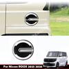 For Nissan ROOX 2025 2026 ABS Chrome Black Car Fuel Filler Tank Cover Oil Fuel Tank Cap Cover Decoration Sticker