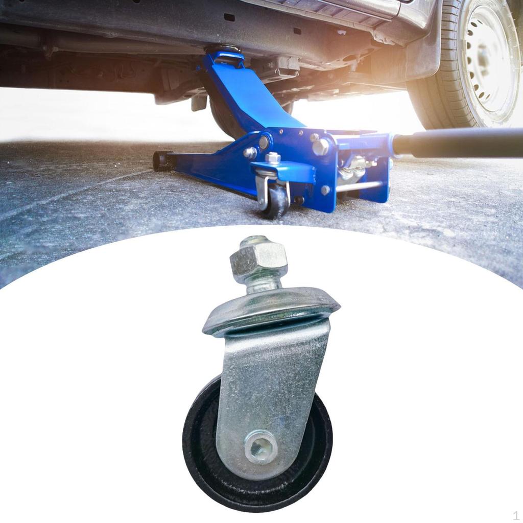 Floor Jack Caster Accessories Easy to Install Smooth Metal Spare Parts Stability Replace