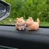 Cute Kiss Face Animal Car Dashboard Decoration, Funny Micro Landscape Car Interior Rear Mirror