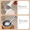 Cup Lid Brush Cup Lid Tool 2-in-1 Cup Lid Gap Brush Slanted Bristles Water Bottle Cover Cleaner Multifunctional for Crevices