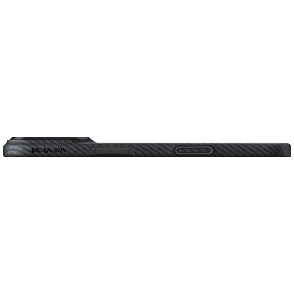 Etui PITAKA Ultra-Slim MagSafe do iPhone 17 Pro czarno szary