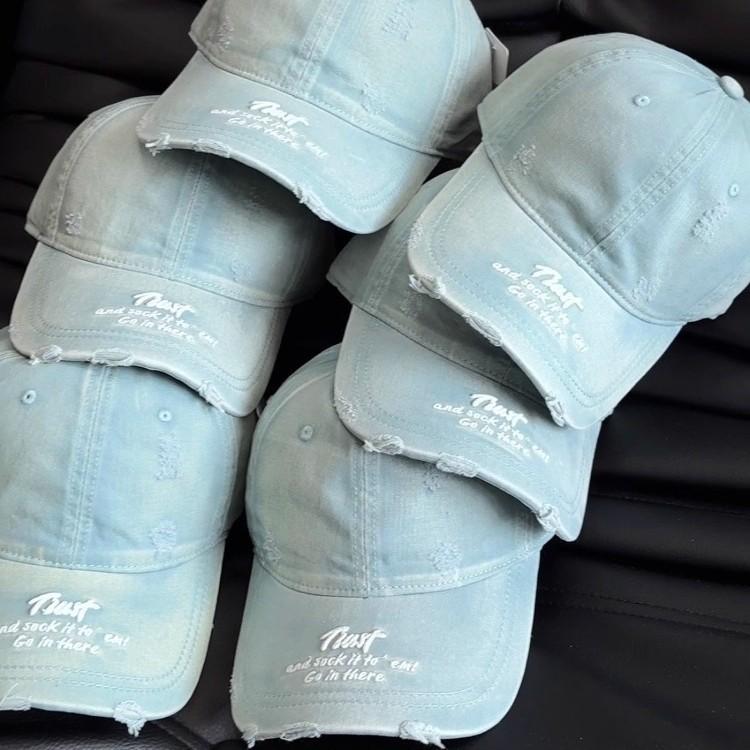 Street Dance Cap With Embroidered Lettering And Sun Shield For Summer Casual Wear