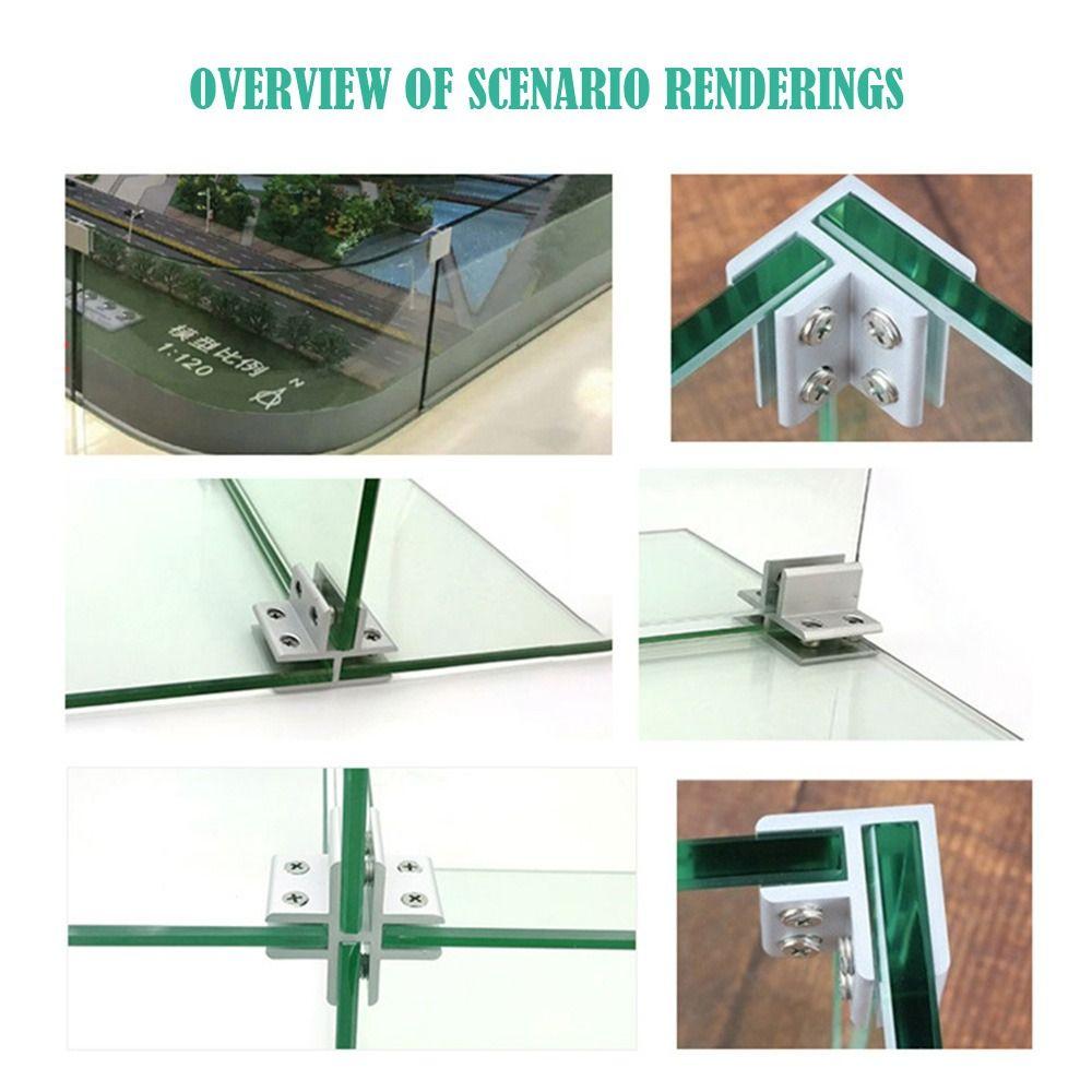 Self-closing Side Mounted Frameless Clamp Glass Door Hinge Furniture Accessories Cabinet Door Hinge
