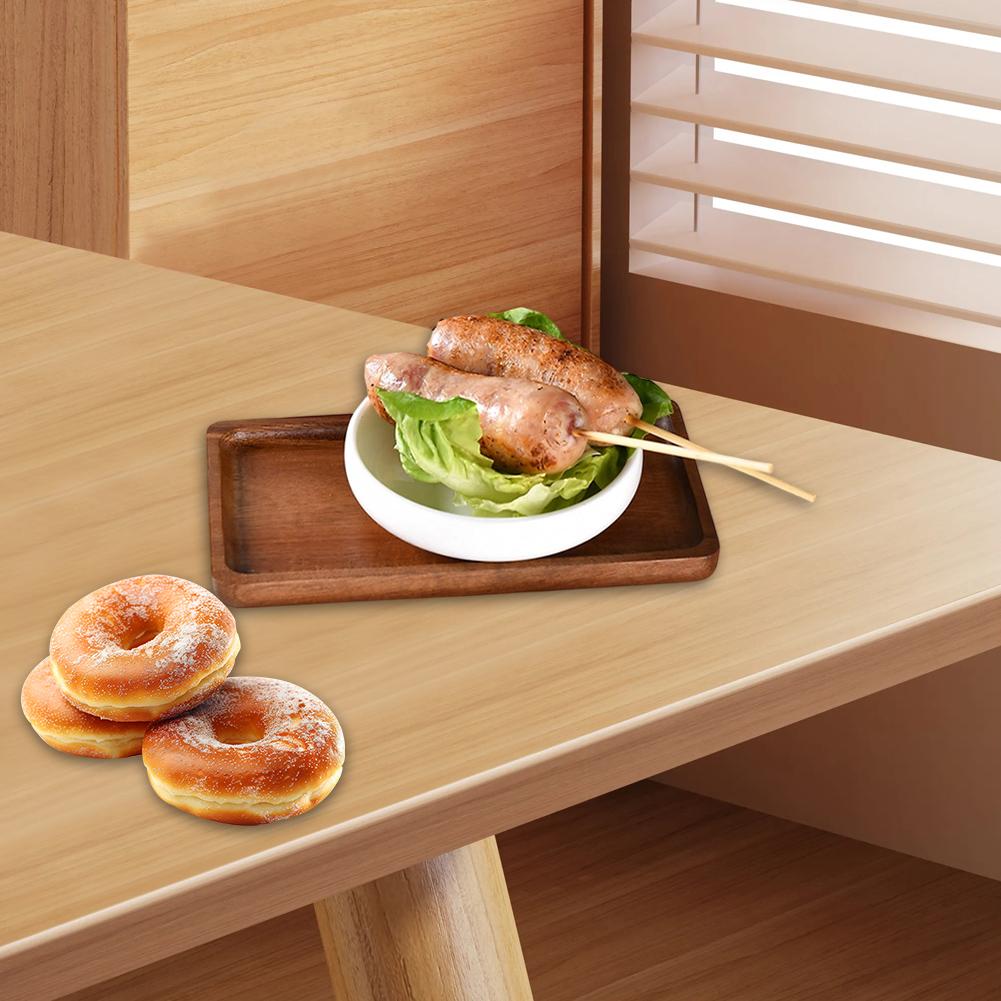 Irregular Oval Plate Serving Tray Wooden Dinner Plate Elegant Table Decor