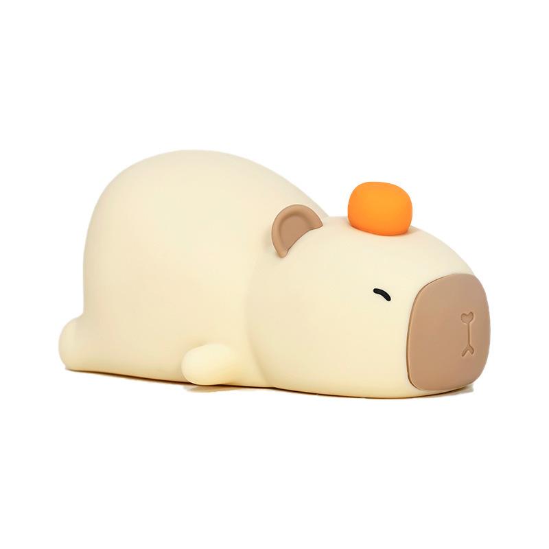 Papa Kapibala Night LightPat Light Silicone LightBedroom Bedside Light Decorative Atmosphere Light