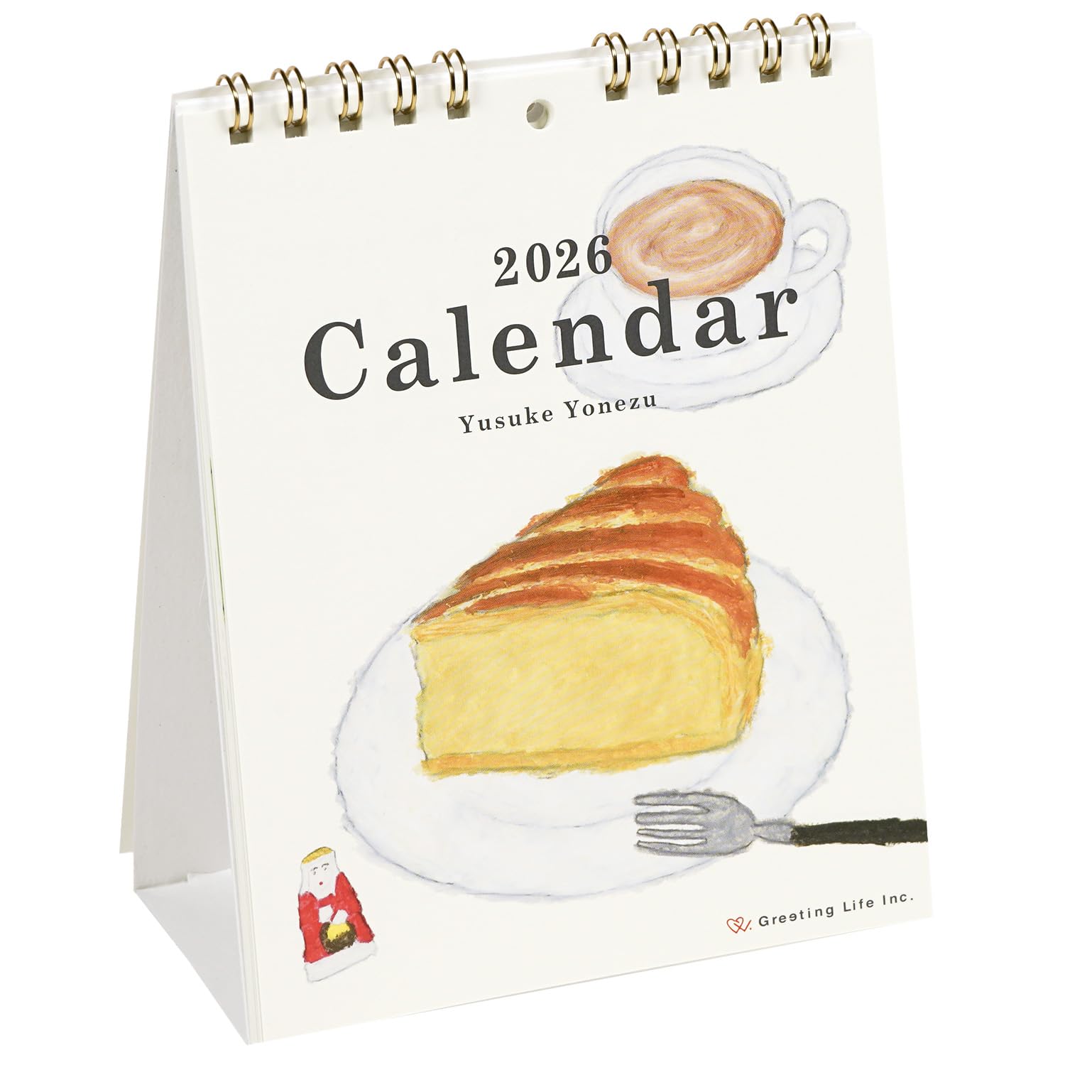 

Greeting Life 2026 Calendar by Yusuke Yonezu, Desktop, C-1685-YZ белый